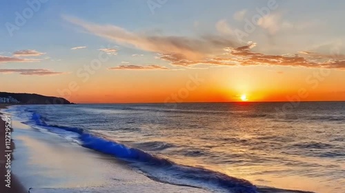atardecer en playa