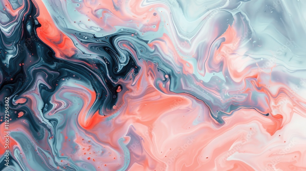 Abstract Swirling Pastel Fluid Acrylic Painting Abstract Swirling Pastel Fluid Acrylic Painting