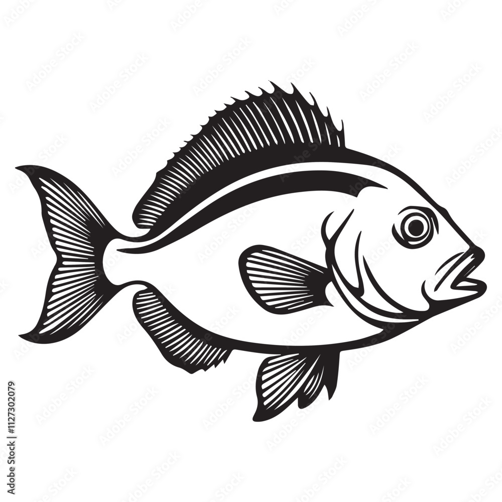 Creative black and white animal vector Creative black and white animal vector