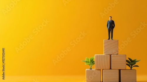 Hybrid workplace models symbol. Concept words Hybrid workplace models on wooden blocks. Businessman model. Beautiful orange background. Business hybrid workplace models quote concept. Copy space photo