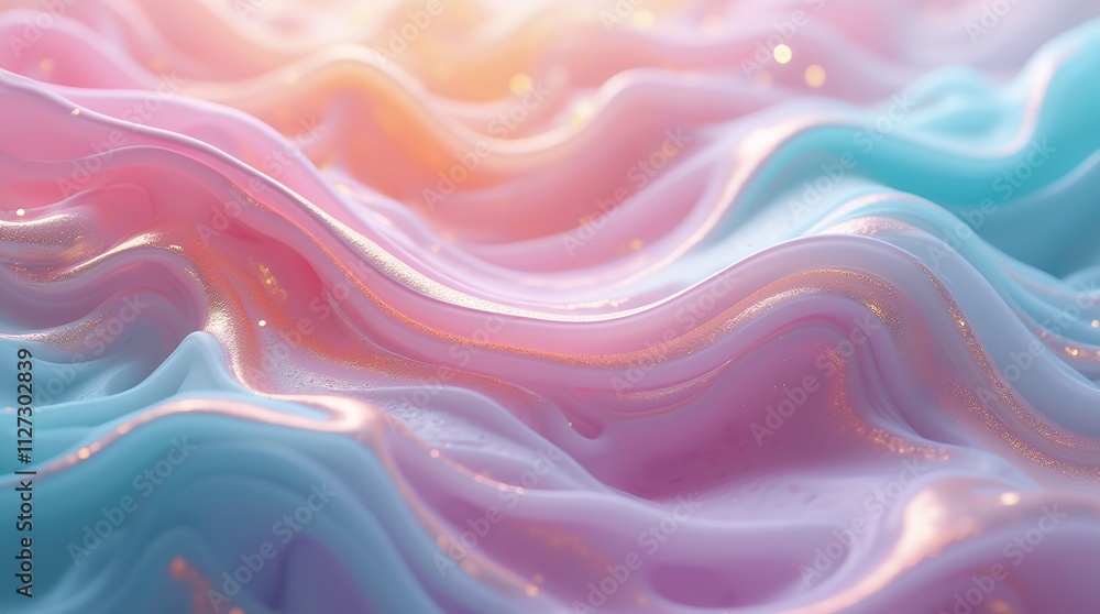 Abstract Pastel Wave Texture Background: Dreamy Swirls of Pink, Blue, and Gold Abstract Pastel Wave Texture Background: Dreamy Swirls of Pink, Blue, and Gold