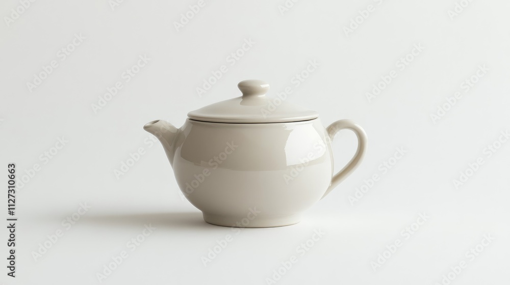 Elegant ceramic sugar bowl with lid on a minimalistic white backdrop designed for kitchen and dining table presentations. Elegant ceramic sugar bowl with lid on a minimalistic white backdrop designed for kitchen and dining table presentations.