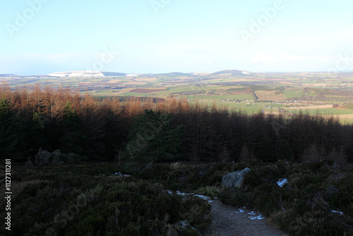 Walking trail leading to Bennachie - From Pitcaple - Aberdeenshire - Scotland - UK photo