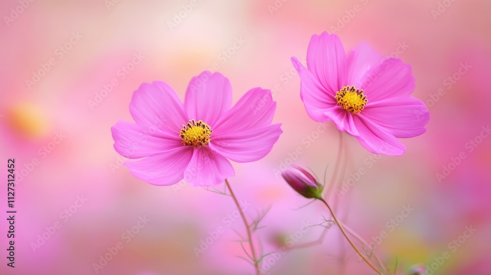 Elegant bokeh background of pink flowers in a dreamy garden setting with soft focus and gentle light for nature-themed projects Elegant bokeh background of pink flowers in a dreamy garden setting with soft focus and gentle light for nature-themed projects