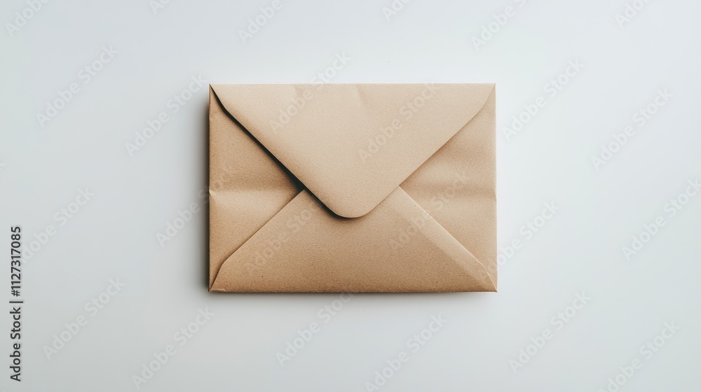 Envelope filled with cash set on a clean white background symbolizing savings or financial transactions Envelope filled with cash set on a clean white background symbolizing savings or financial transactions