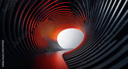 Modern Fibonacci Sequence, abstract wallpaper in high resolution, ideal for pc screen, web, social media and advertising. Artistic design with futuristic shapes.