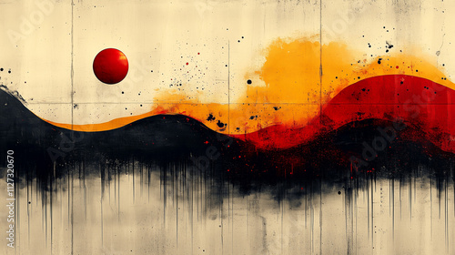3D render abstract, vector illustration, minimalist design style