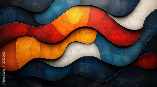 3D render abstract, vector illustration, minimalist design style