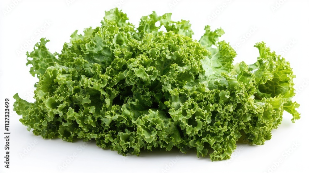 Fresh and vibrant green lettuce close-up isolated on white background perfect for salads and healthy food concepts Fresh and vibrant green lettuce close-up isolated on white background perfect for salads and healthy food concepts