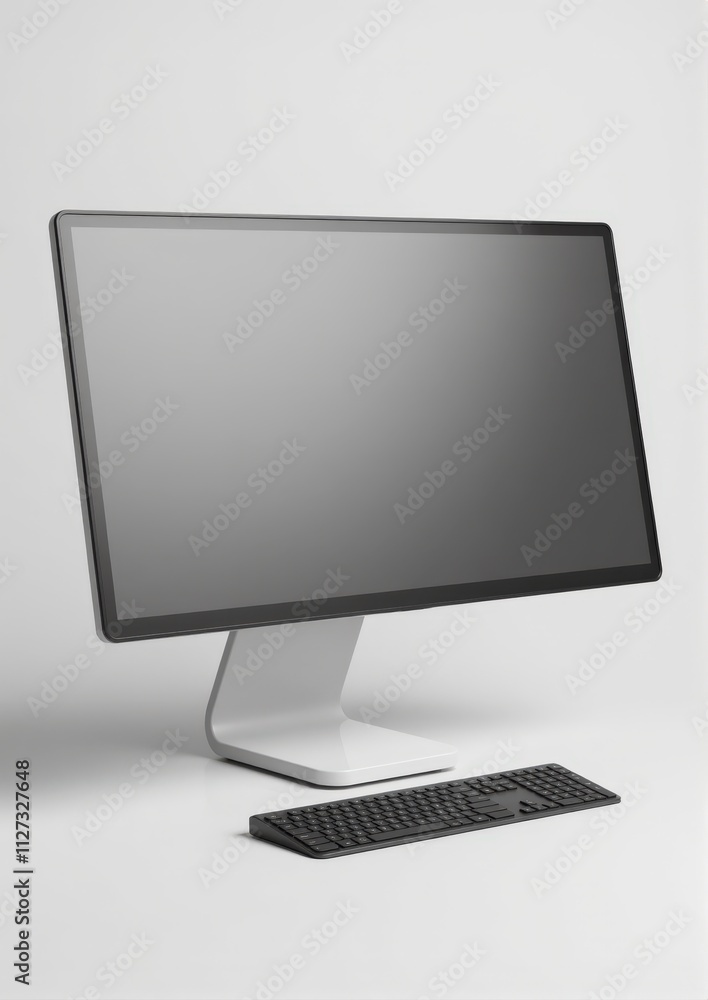 Isometric computer mockup with a floating monitor and blank screen, set against a clean, neutral background for a polished and professional aesthetic. Isometric computer mockup with a floating monitor and blank screen, set against a clean, neutral background for a polished and professional aesthetic.