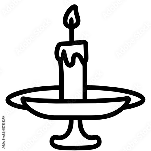 Icon of a Candle Holder
