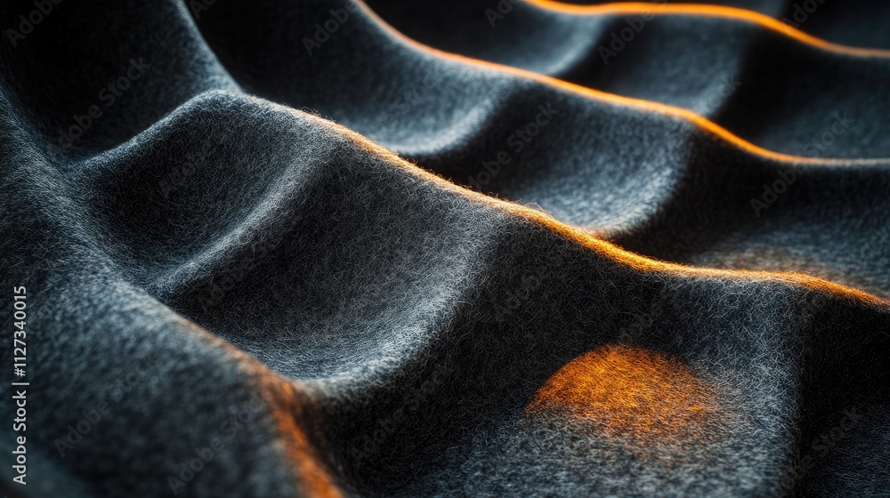 Fototapeta premium Felt heat shield texture for vehicle insulation protecting from heat and noise in car spare parts catalog design