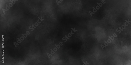 Rustic modern art watercolor atmosphere overlay effect black smoke texture overlays on abstract powder explosions Isolated background, dark gray distressed paper textured illustration grunge texture. 