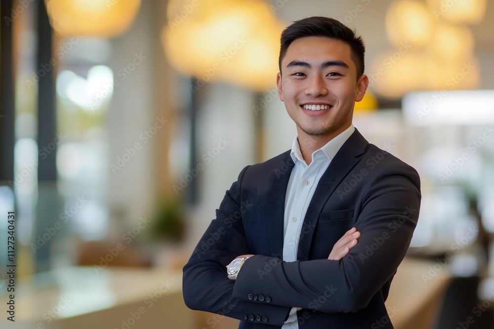 A portrait of an attractive young business professional, exuding confidence and approachability. A portrait of an attractive young business professional, exuding confidence and approachability.