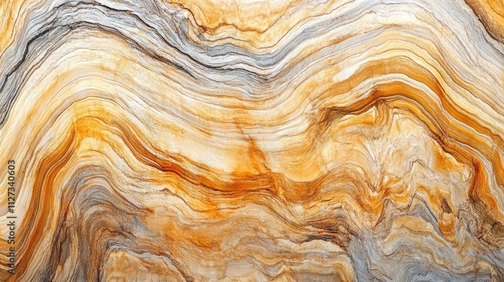 Natural wood texture with vibrant orange and gray hues showcasing intricate grain patterns ideal for chic art and design backgrounds