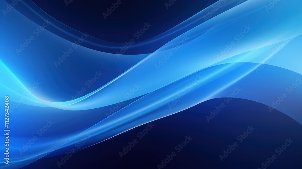 Abstract Blue Waves Design Background Image Abstract Blue Waves Design Background Image