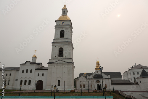 Russia Tyumen region Tobolsk Tobolsk Kremlin view on a cloudy summer day