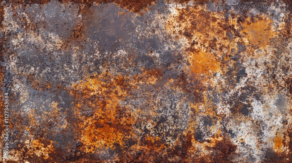 Textured rusted metal surface with deep corrosion and vibrant orange and brown hues creating an abstract background for various design projects. Textured rusted metal surface with deep corrosion and vibrant orange and brown hues creating an abstract background for various design projects.