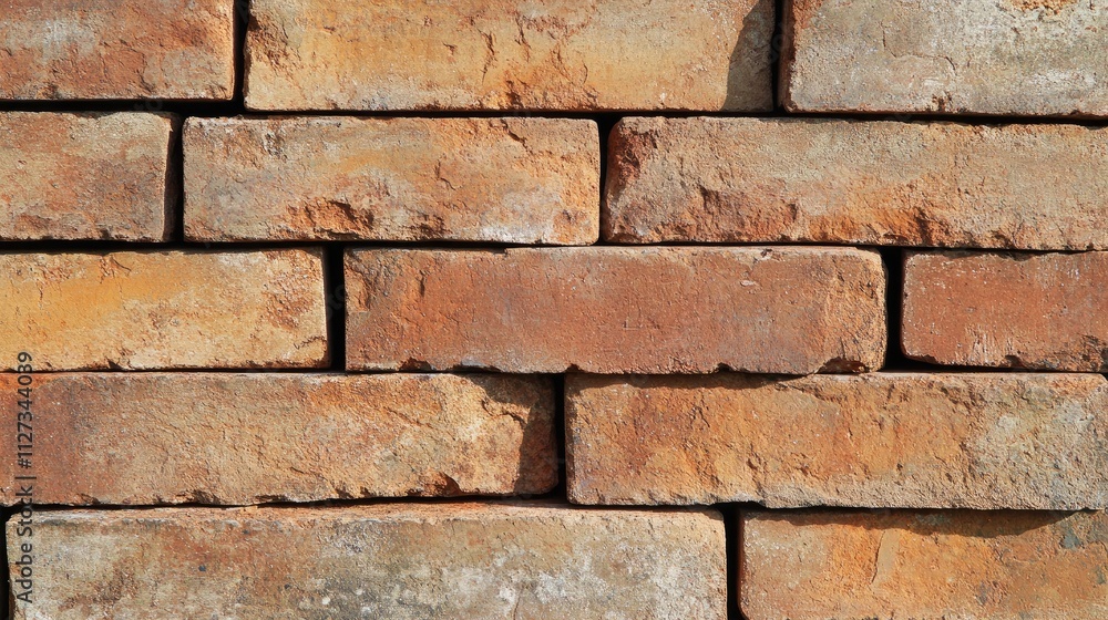 Textured red brick wall background suitable for construction and architectural design projects in industrial settings Textured red brick wall background suitable for construction and architectural design projects in industrial settings