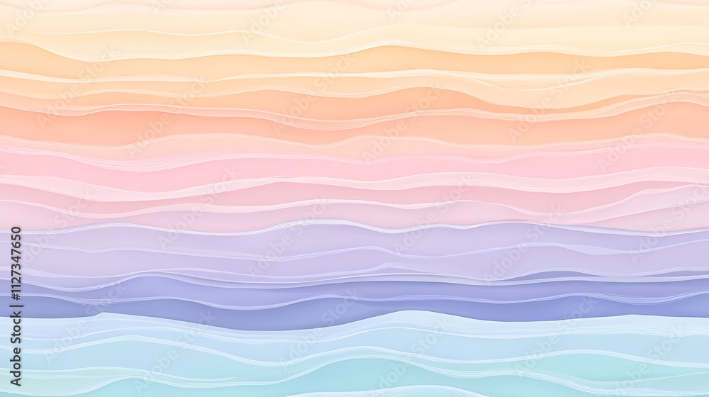 Abstract Pastel Wave Layers Design Background Abstract Pastel Wave Layers Design Background