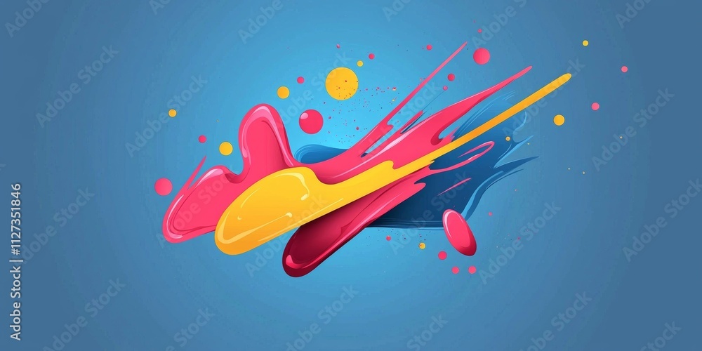 Vivid colors exploding in dynamic shapes, capturing the essence of creativity, energy, and artistic expression. Perfect for conveying imagination and modern design Vivid colors exploding in dynamic shapes, capturing the essence of creativity, energy, and artistic expression. Perfect for conveying imagination and modern design