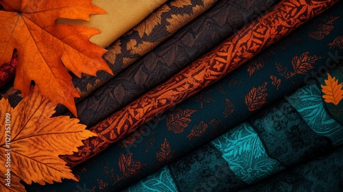 A diverse assortment of raw textiles including silk and wool, displayed in an arrangement that emphasizes texture and color.