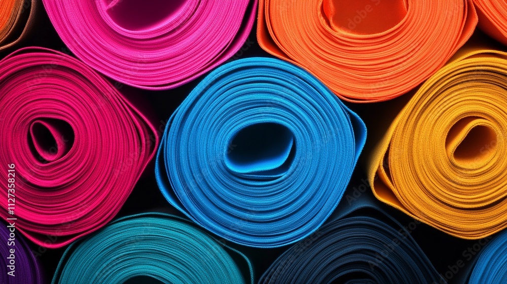 A collection of raw fabric swatches, including cotton and silk, displayed to emphasize natural textures and vibrant color variety. A collection of raw fabric swatches, including cotton and silk, displayed to emphasize natural textures and vibrant color variety.