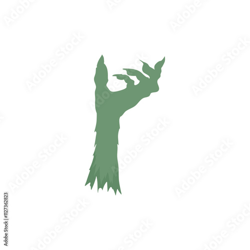 Cartoon halloween zombie hands