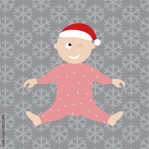 Christmas Pink Baby Girl Relaxing