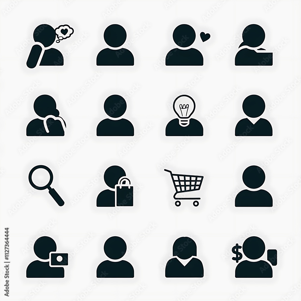 vector silhouette good quality User Interface Icons with white background vector silhouette good quality User Interface Icons with white background