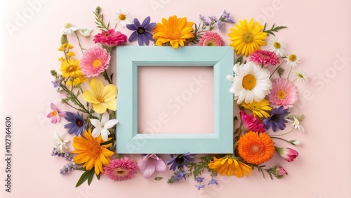 Floral Frame Composition Pa...