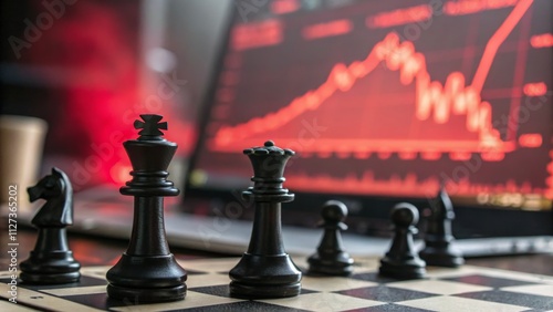 Chess Pieces on Board with ...