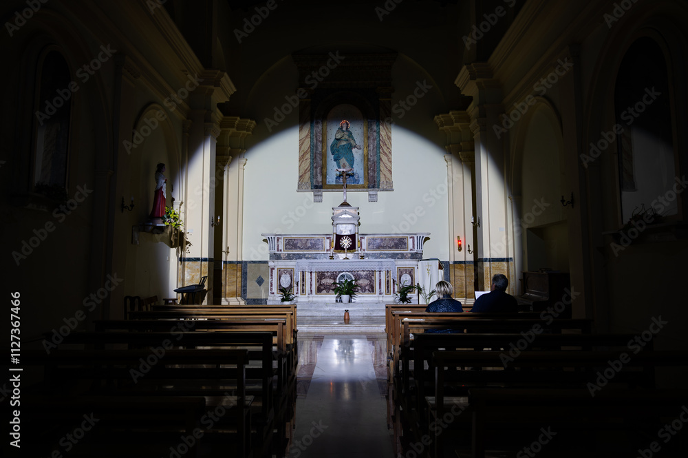Fototapeta premium Isernia, Molise. Church of the Immaculate Conception 1024