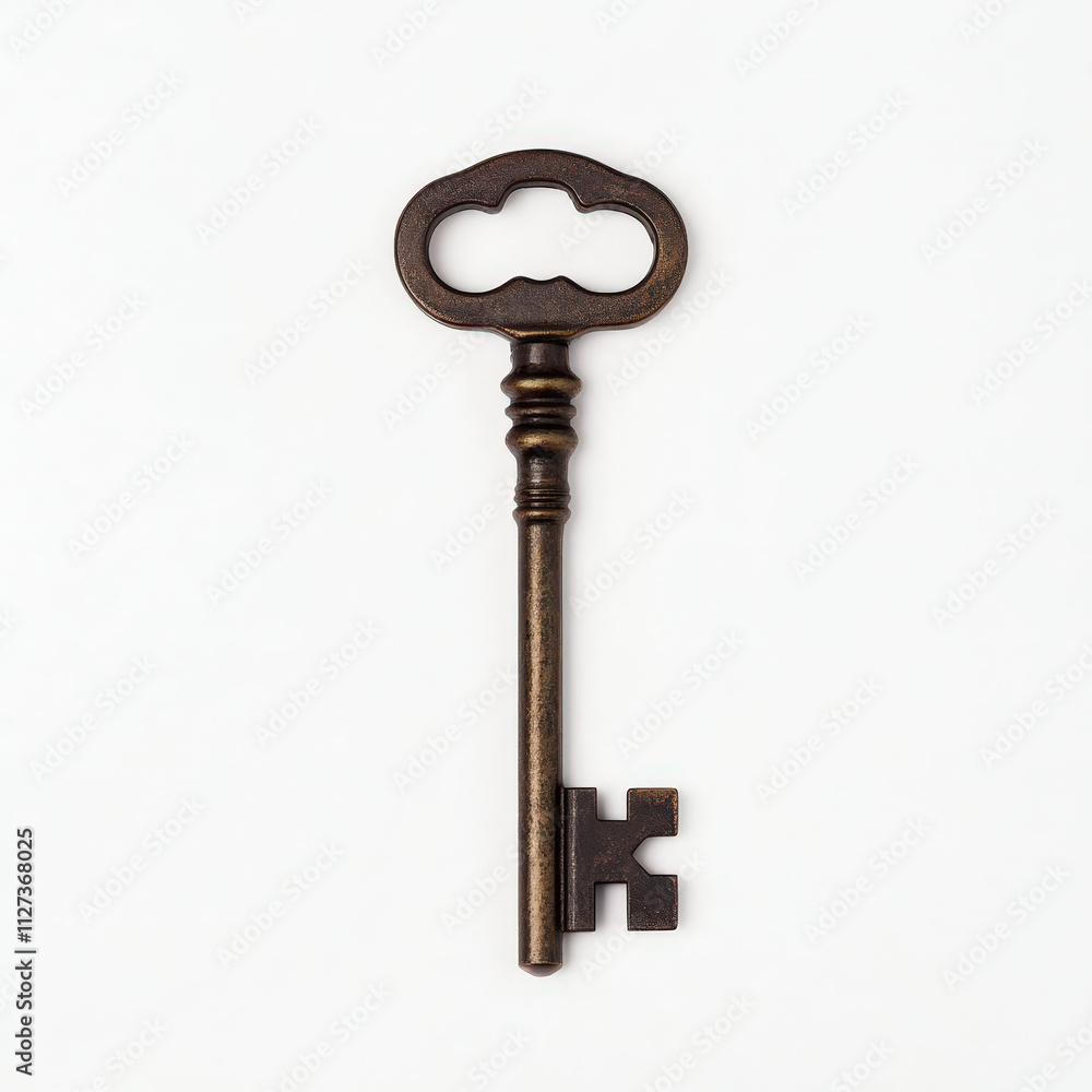 Antique bronze key with ornate design, perfect for vintage decor or collection. This unique key adds charm and character to any setting Antique bronze key with ornate design, perfect for vintage decor or collection. This unique key adds charm and character to any setting