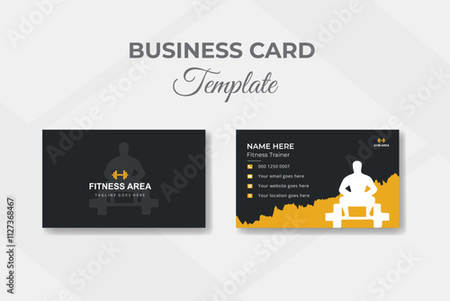 Fitness business card design