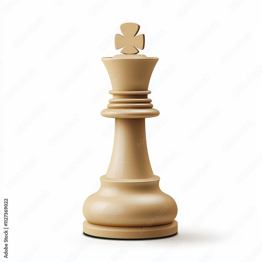 detailed of beige chess king piece, showcasing its elegant design and smooth curves, perfect for chess enthusiasts and collectors detailed of beige chess king piece, showcasing its elegant design and smooth curves, perfect for chess enthusiasts and collectors