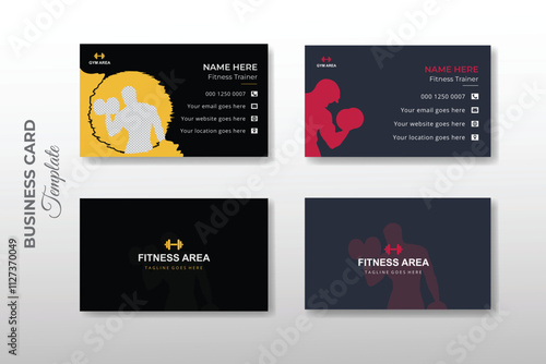 Fitness Gym best concept business card design