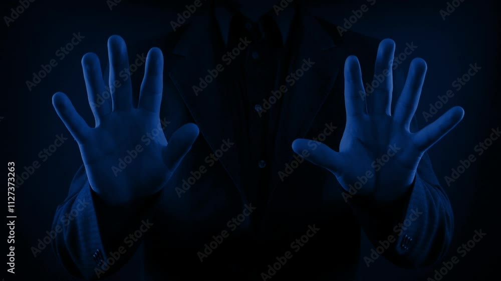 No Entry Bouncer Hands In The Dark - Static And Kinetic Versions
No Entry Bouncer Hands In The Dark - Static And Kinetic Versions