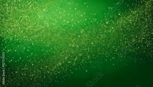 Generated image : arrière-plan vert avec des paillettes