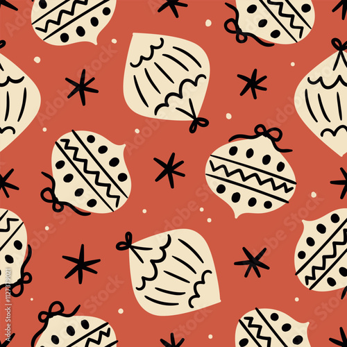 Christmas Seamless Pattern Christmas Background Christmas Decorations