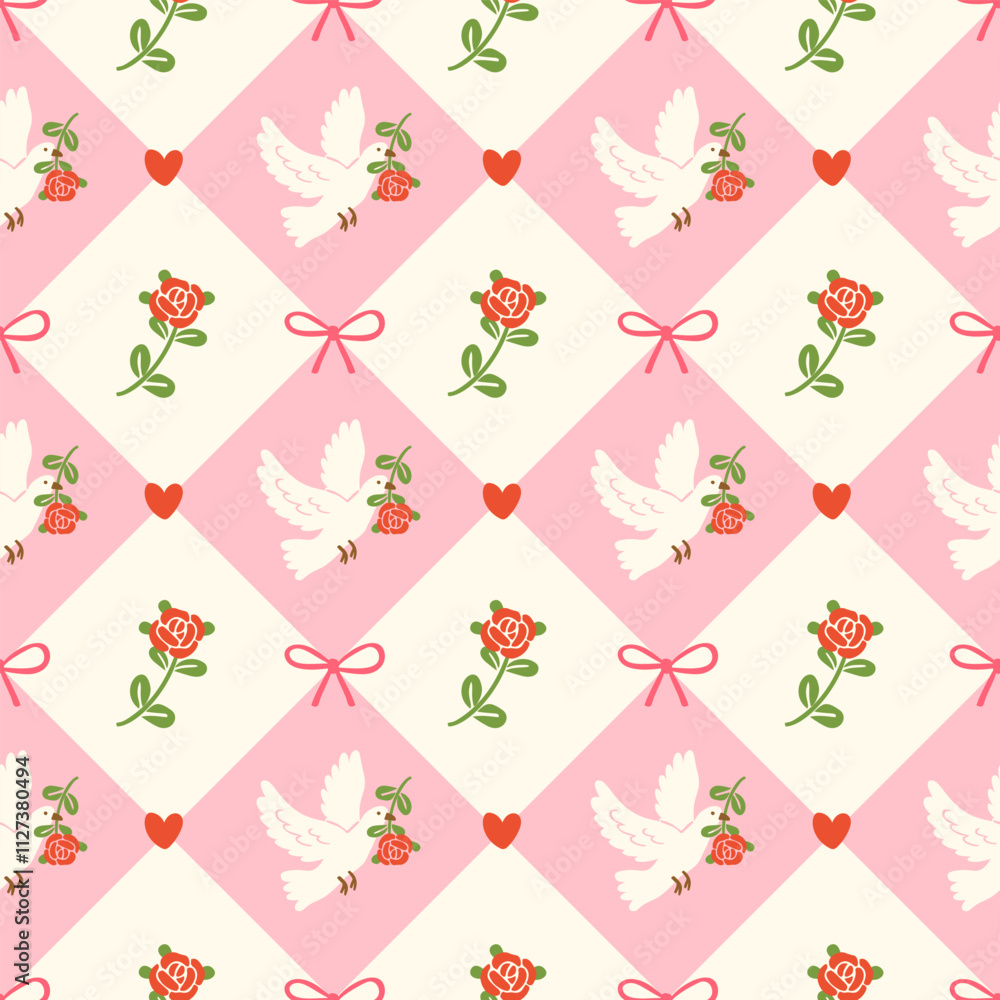 custom made wallpaper toronto digitalseamless pattern for valentine's day, abstract background, wallpaper, textile
