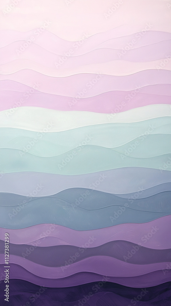 Subtle Wavy Patterned Minimal Gradient Artwork Blending Pastel Lilac and Pale Mint for a Clean and Calming Abstract Look Subtle Wavy Patterned Minimal Gradient Artwork Blending Pastel Lilac and Pale Mint for a Clean and Calming Abstract Look