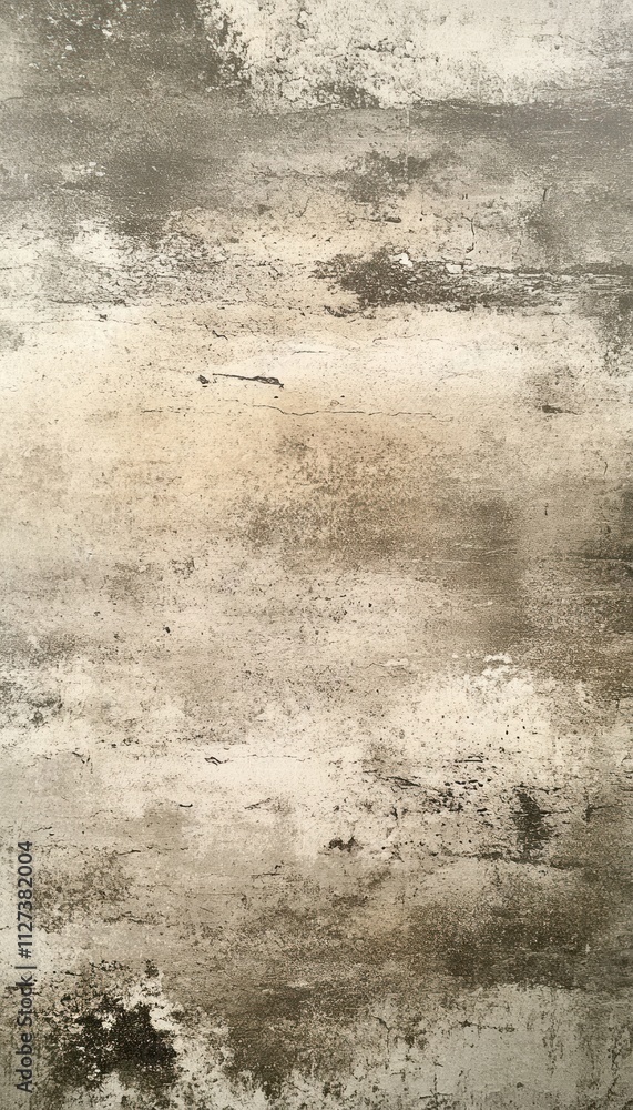 Obraz premium A textured surface with a mix of gray and beige tones, resembling weathered concrete.