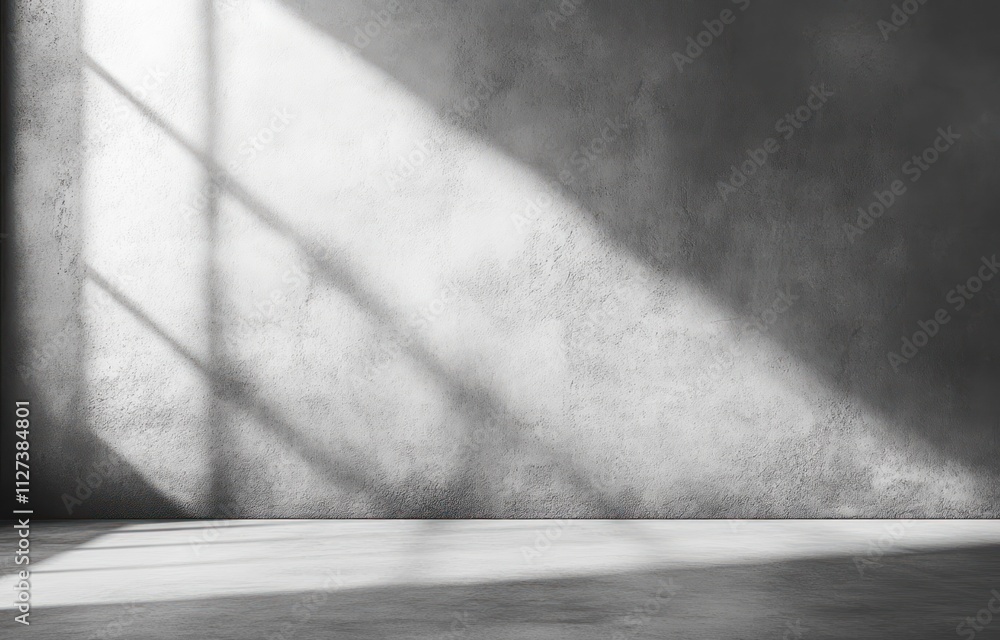 A minimalist interior with light and shadows creating a serene atmosphere. A minimalist interior with light and shadows creating a serene atmosphere.