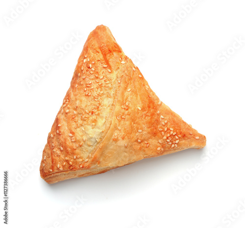 Top view of freshly baked samsa