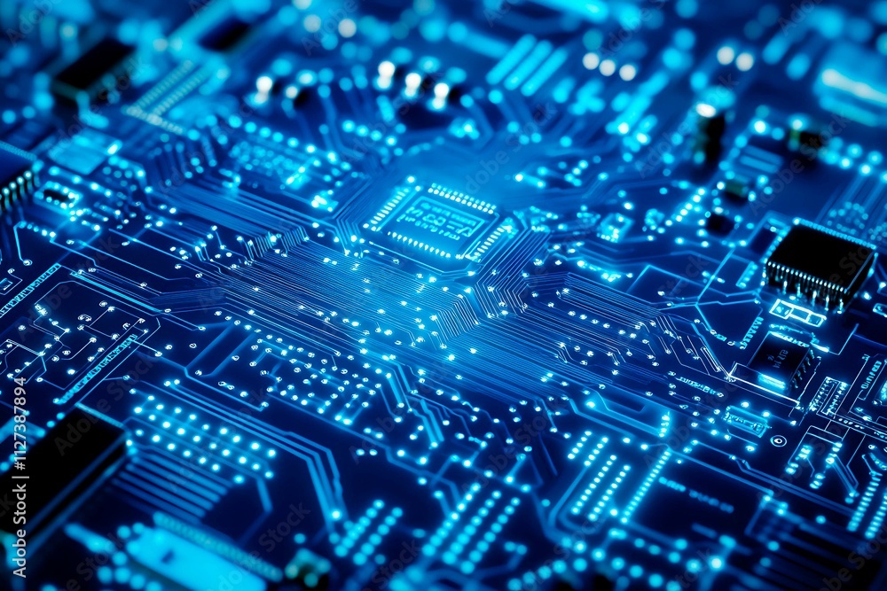 Futuristic vector illustration of a aqua circuit board with intricate digital tech elements, perfect for advanced technology backgrounds. Futuristic vector illustration of a aqua circuit board with intricate digital tech elements, perfect for advanced technology backgrounds.