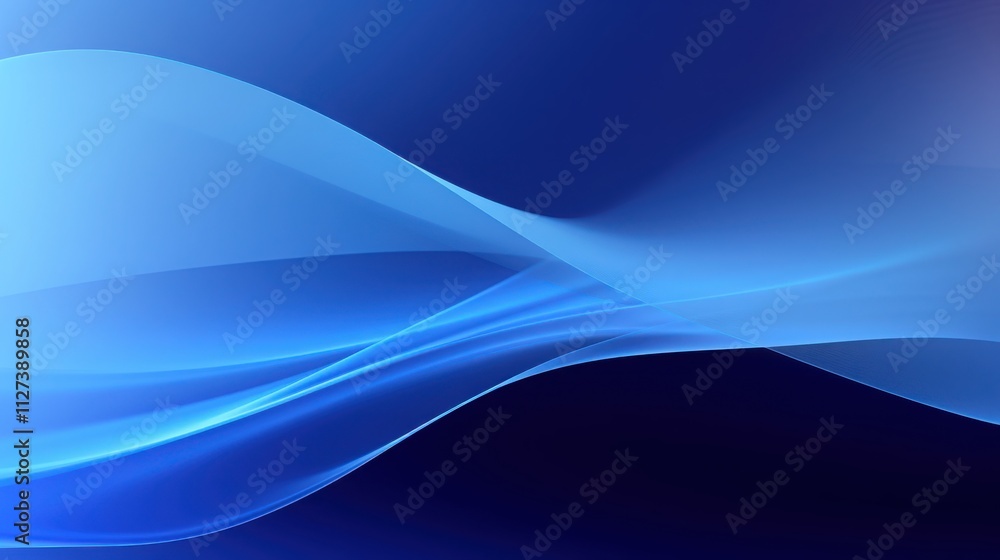 Abstract Blue Wave Design Digital Artwork Abstract Blue Wave Design Digital Artwork