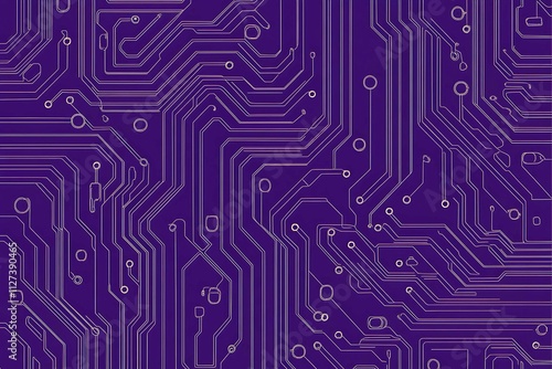 Futuristic vector illustration of a aqua circuit board with intricate digital tech elements, perfect for advanced technology backgrounds.