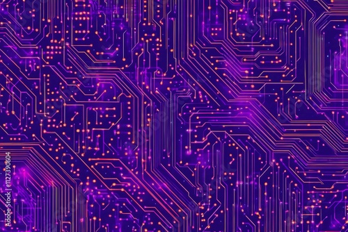 Wallpaper Mural Futuristic vector illustration of a aqua circuit board with intricate digital tech elements, perfect for advanced technology backgrounds. Torontodigital.ca