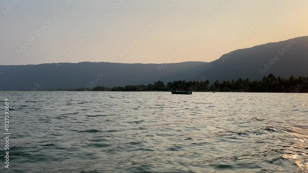 sunset at lake Maggiore in a spring evening sunset at lake Maggiore in a spring evening